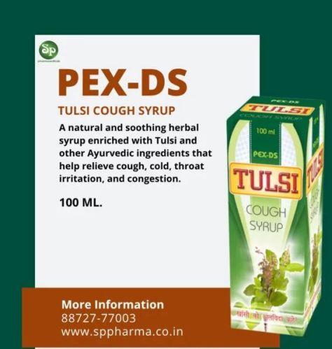 S.p Pex DS Tulsi Cough Syrup 100 Ml.