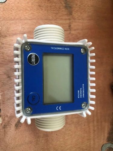 50Hz Plastic Body 1 Inch Electronic Turbine Flow Meter, Power : 220V