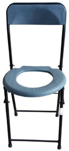 Plastic Folding Commode Chair Without Arm Rest