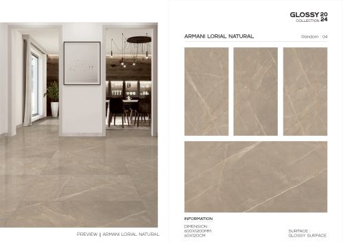 Raykas Glossy Ceramic Metal Mosaic Wall Tiles 600X1200 Mm