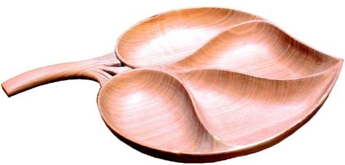Wood Chinar Nut Bowl 4 Sections
