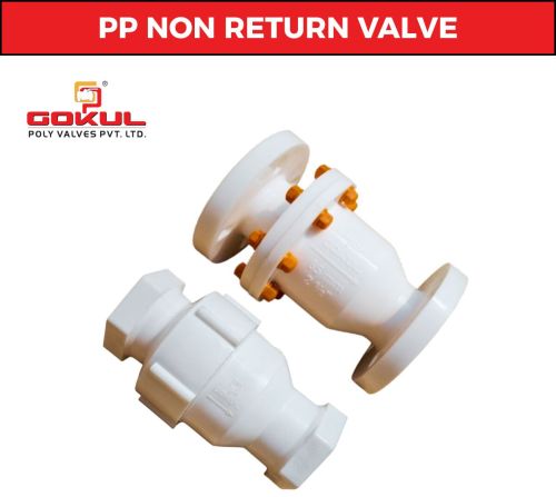 Gokul PP Non Return Valve, Color : White 15mm To 315mm