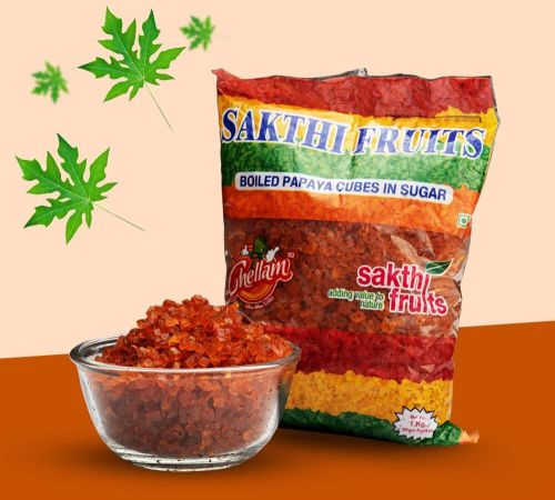 Chellam Tutti Frutti Candied Papaya (Orange) 200g