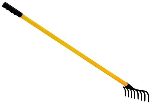 Steel Premium Garden Rake - 8 Teeth for Gardening