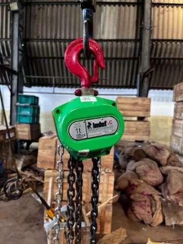Indef Chain Pulley Block, Color : Green/yellow/blue for Lifting