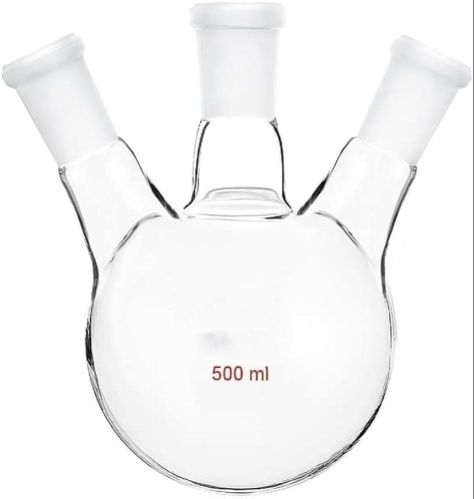 Borosilicate Glass Zoom Three Neck Round Bottom Flask