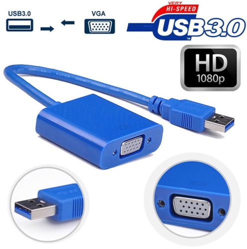 Gvision USB to VGA Adapter for Boost Work Performance, Multi-tasking