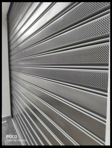 Polished Perforated Rolling Shutter, Color : Custom