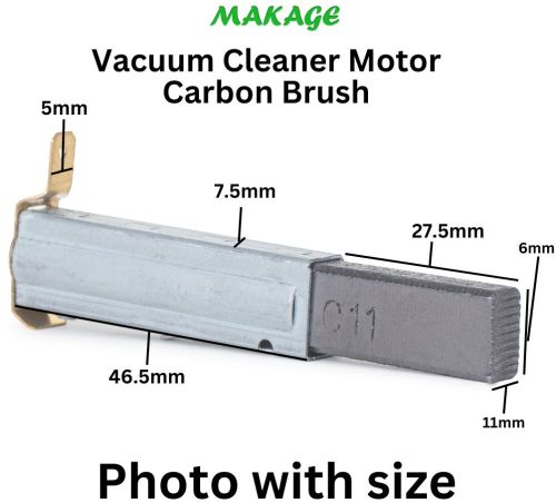 Vacuum Cleaner Motor Carbon Brush, Color : Black