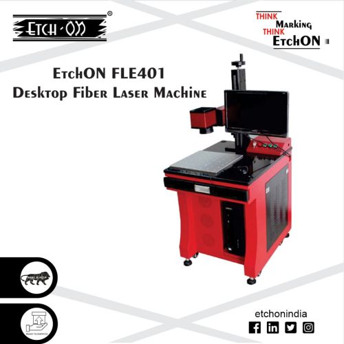 Fiber Laser Desktop Marking Machine-Etchon-FLE-D20W, For Phone Number, Metal Tooling