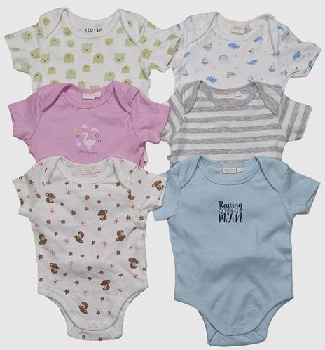 SIB1001 Printed Baby Bodysuits