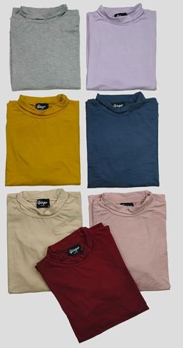 WTP1025 Ladies Viscose Stretch Turtle Neck Tops