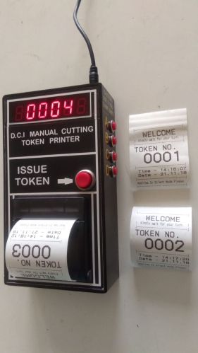 Manual Token Printing Machine, Color : Black