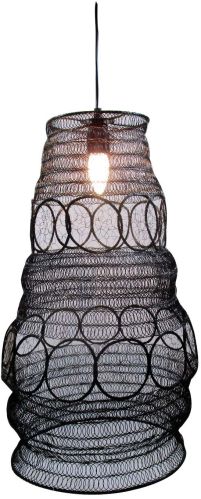 Plain LED Non Polished Iron Hanging Metal Lamp 55x55x60xm, 50x50x66
