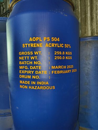 Styrene Acrylic Emulsion, Packaging Type : Plastic Container