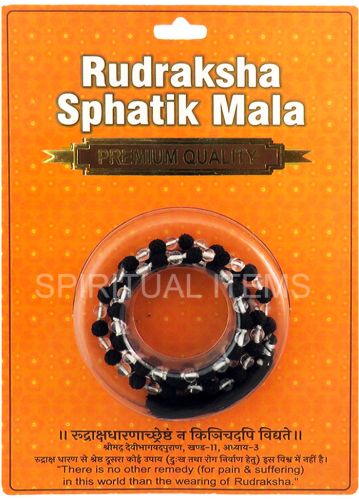 Rudraksha Sphatik Mala Standard, Gender : Female, Male, Unisex