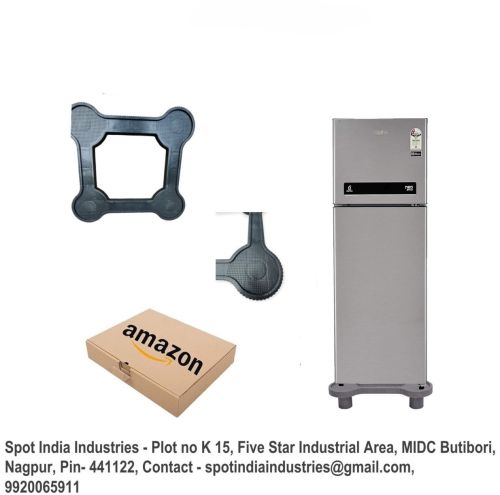 Non Wheeled Plastic Fridge Stand, Color : Red 24x24x20