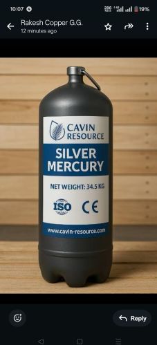 Silver Liquid Mercury for Industrial