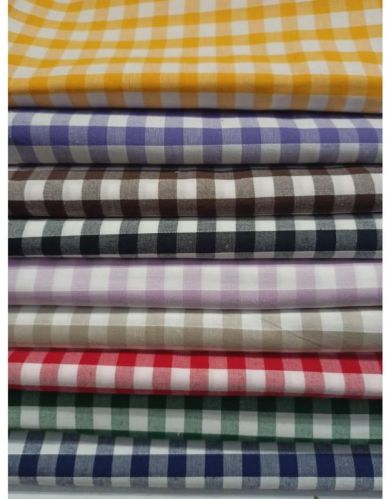 VE-1122 Yarn Dyed Cotton Fabric, Color : Multi Colour, Length : 58