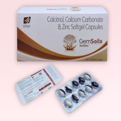 Calcitriol, Calcium Carbonate & Zinc Softgel Capsules