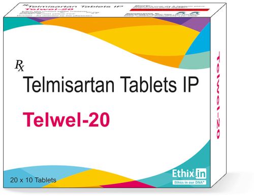DR. Ethix Telwel-a Telmisartan Tablets, Packaging Size : 20x10