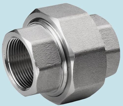 Fluiremax Polished Stainless Steel Union, Color : Silver