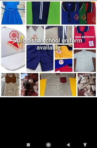 Cotton Odisha Government School Uniform, Color : Multicolor