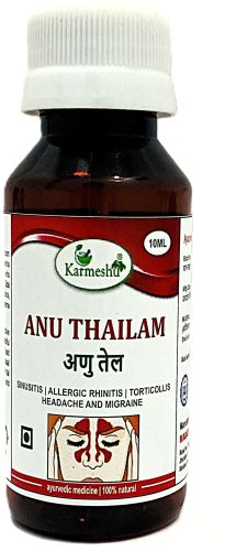 Karmeshu Oil Anu Thailam 10ml, Form : Liquid