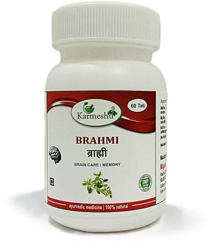 Karmeshu Brahmi Tablet, Color : White