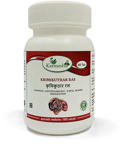 Karmeshu Krimikuthar RAS Tablet, Color : White, Purity : 90%