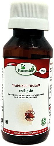 Karmeshu Shadbindu Herbal Oil, Packaging Size : 50ml for Personal Use