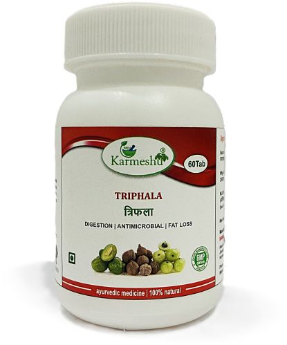 Karmeshu Triphala Tablets, Color : Light Green