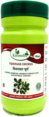 Karmeshu Vijayasar Churna, Packaging Size : 100g, Purity : 90%