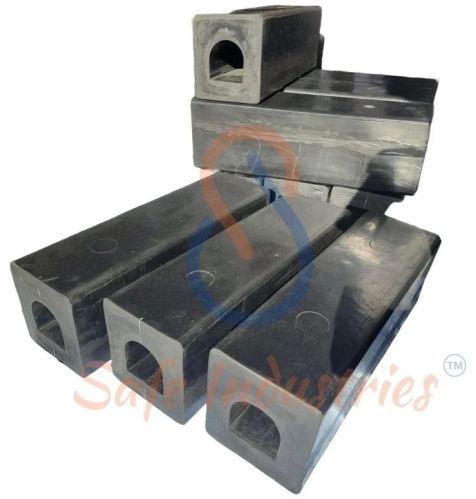 Polished Rubber Leveler Dock Bumper, Color : Black Standard