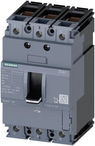 100 A Siemens Sentron 3VA1 Thermal Magnetic MCCB
