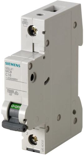 6 A Siemens Betagard 5SL4 C Curve MCB