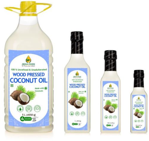 Aroga Foods Cold Pressed Coconut Oil, Grade : A+ Grade