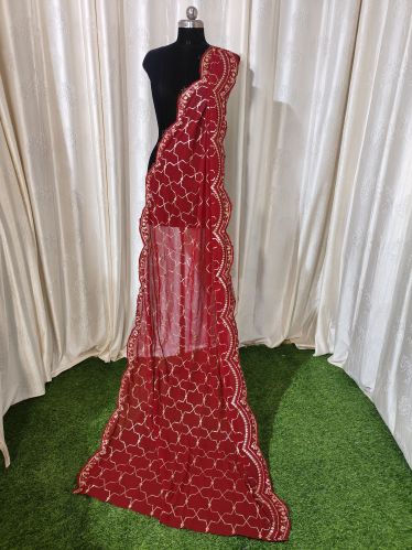 Embroidery Georgette Embroidered Dupatta, Gender : Female