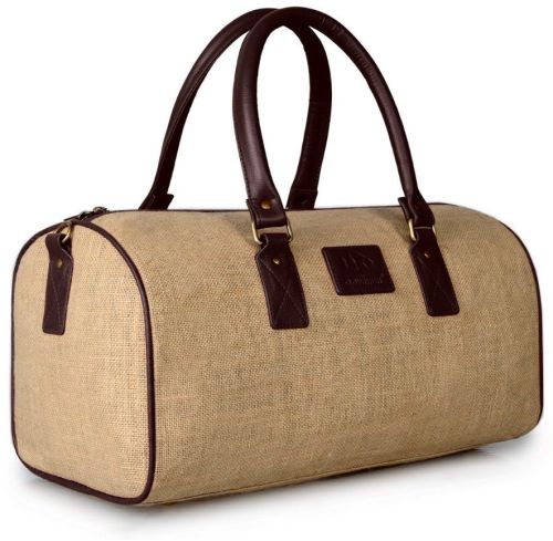 Plain Brown Jute Duffle Bag, Speciality : Easily Washable