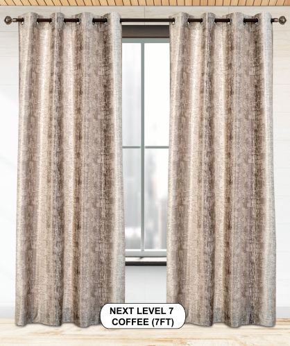 Printed Polyester Next Level 07 Coffee Curtains