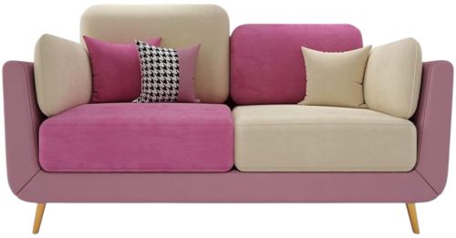 Full Ready Wood Handicrafts Velvet Contemporary Sofa Couch