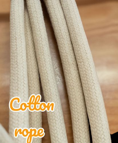 Cotton Braided Ropes 5-10mm, 15-20 Mm, Technics : Machine Made