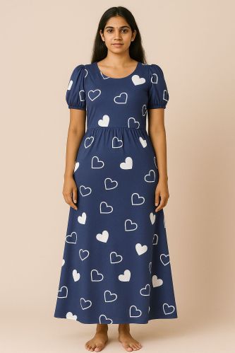 Cotton Feeding Maternity Gown L, XL, XXL, Brand Name : veecap