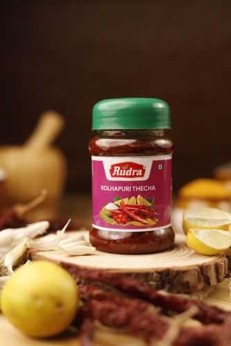Rudra Kolhapuri Thecha 200g, Color : Red Fresh