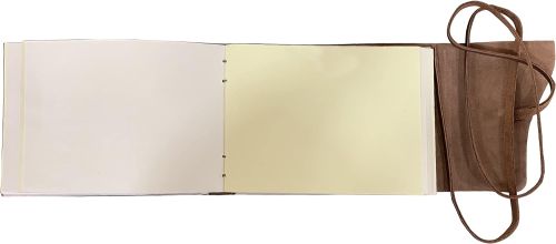 Leather Blank Book Bound Journal Diary Notebook