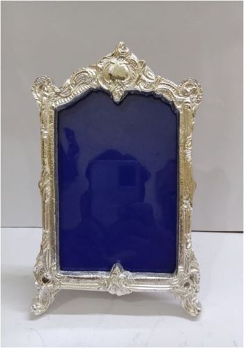 Ornate Silver Plated Photo Frame for Home Decor, Gift Item