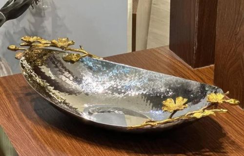 Stainless Steel Fruit Bowl, Color : Silver