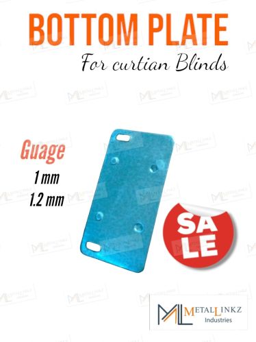Steel Bottom Plates FOR Curtains Blinds, Packaging Type : Silver