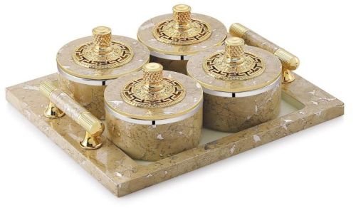 Home Decor International Metal Dry Fruit Air Tight Bowls