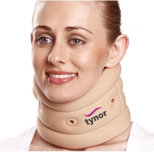 Tynor Cure Plain Cotton Cervical Collar With Support, Color : Beige